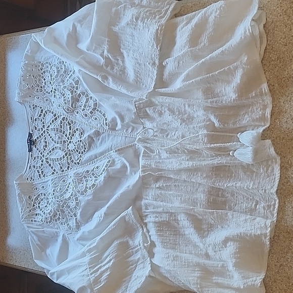 Torrid Coverup/ Kimono Ivory Size 5 - Picture 7 of 16